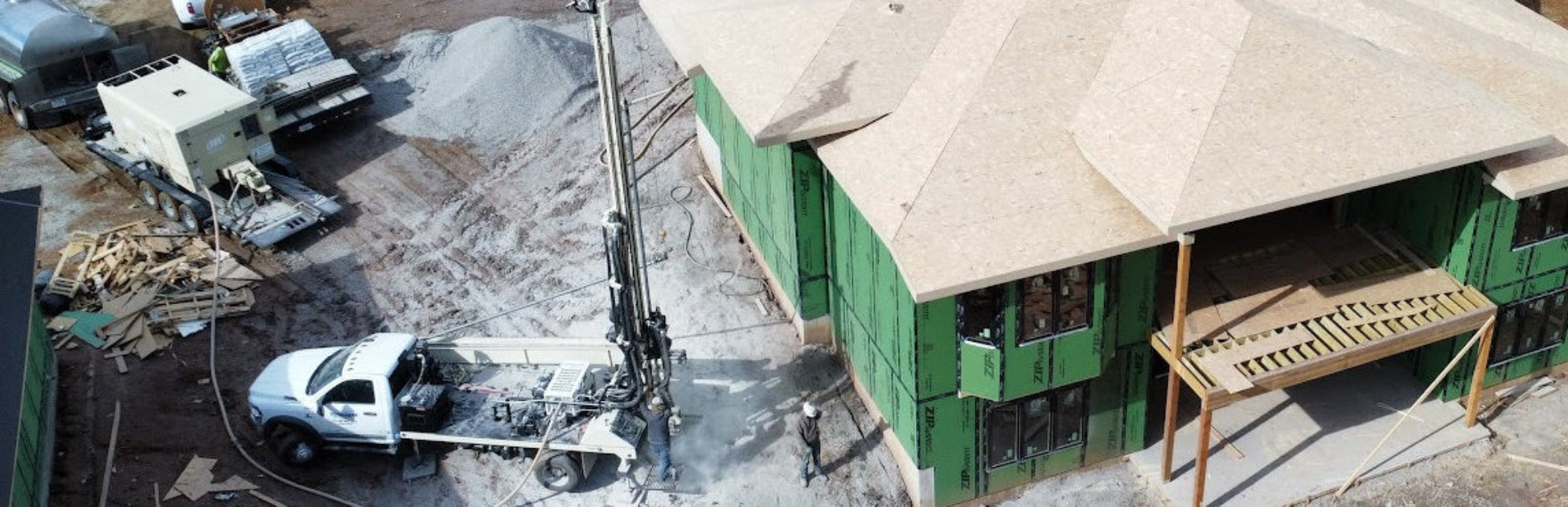 ECS Geothermal New Construction Installation Main Image